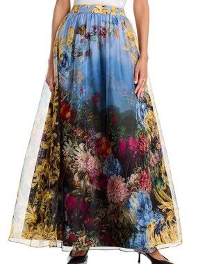 Alice and Olivia Dixie Silk Ballgown Chiffon Skirt